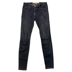 Zara Dark Navy Blue Stretch Skinny Jeans Size 4 Jeggjngs Slim Casual Everyday